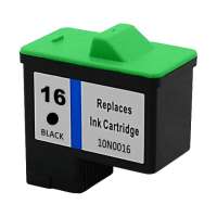 Remanufactured Lexmark 16, 10N0016 ink cartridge, black
