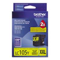 Brother LC105Y original ink cartridge, super high yield, yellow