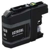 Compatible Brother LC203BK ink cartridge, high yield, black