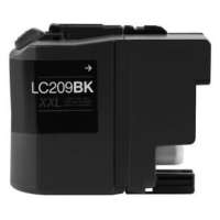 Compatible Brother LC209BK ink cartridge, super high yield, black