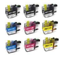 Compatible inkjet cartridges Multipack for Brother LC3011 - 9 pack