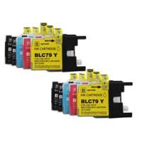 Compatible Brother LC79 ink cartridges, high yield, 10 pack