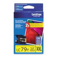 Brother LC79Y original ink cartridge, super high yield, yellow