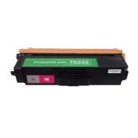 Compatible Brother TN336M toner cartridge, 3500 pages, high yield, magenta