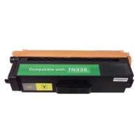 Compatible Brother TN336Y toner cartridge, 3500 pages, high yield, yellow