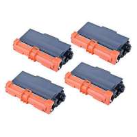 Compatible Brother TN750 toner cartridges, high yield, 4 pack