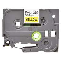 Compatible Brother TZe-621 label tape, 9 mm, black on yellow