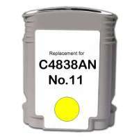 Remanufactured HP 11, C4838A ink cartridge, yellow
