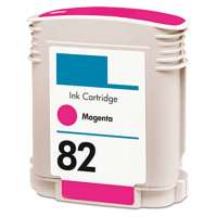Remanufactured HP 82XL, C4912A ink cartridge, high yield, magenta