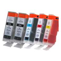 Compatible Canon BCI-3 ink cartridges, 5 pack