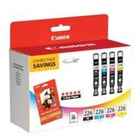 Canon CLI-226 OEM ink cartridges, 4 pack