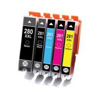 Compatible printer ink cartridges Multipack for Canon CLI-281 XXL / PGI-280 XXL - 5 pack