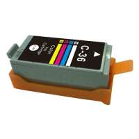 Compatible Canon CLI-36 ink cartridge, color