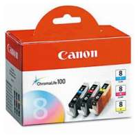 Genuine OEM Original Canon 0621B016 (CLI-8) Multipack - 3 pack