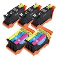 Compatible Dell Series 24 ink cartridges, high yield, 5 pack