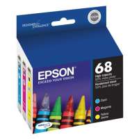 Epson 68 OEM ink cartridges, 3 pack