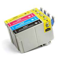 Remanufactured Epson 125 ink cartridges, 4 pack