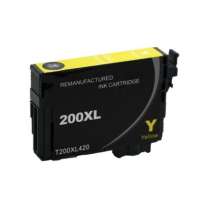 Remanufactured Epson 200XL, T200XL420 ink cartridge, high yield, yellow