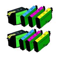 Remanufactured Epson 252XL ink cartridges, high yield, 8 pack
