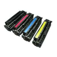 Compatible HP 312A, CF380A, CF381A, CF383A, CF382A toner cartridges, 4 pack