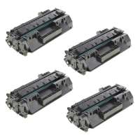 Compatible HP CF280X (80X) toner cartridges - JUMBO (extra high) capacity - 4-pack