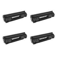 Compatible for HP CF283X (83X) toner cartridges - Pack of 4
