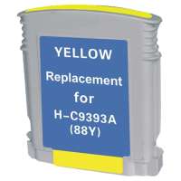 Remanufactured HP 88XL, C9393AN ink cartridge, high yield, yellow