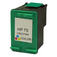 Remanufactured HP 75, CB337WN ink cartridge, tri-color