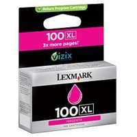 Lexmark 100XL, 14N1070 OEM ink cartridge, return program, high yield, magenta