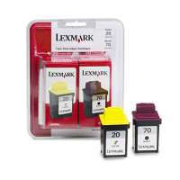 Lexmark 20, 70, 15M2328 OEM ink cartridges, 2 pack