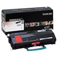 Lexmark E260A21A original toner cartridge, 3500 pages, black