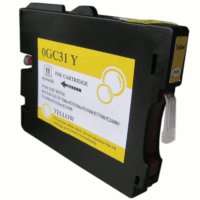Compatible Ricoh GC31Y, 405691, gel ink cartridge, yellow