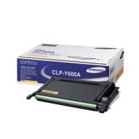 Samsung CLP-Y600A original toner cartridge, 4000 pages, yellow