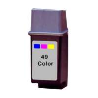 Remanufactured HP 49, 51649A ink cartridge, tri-color