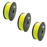 3 PACK bison3D Filament for 3D Printing, 1.75mm, 1kg/Roll, Yellow (ABS)