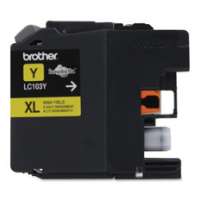 Brother LC103Y original ink cartridge, high yield, yellow
