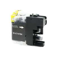 Compatible Brother LC107BK ink cartridge, super high yield, black