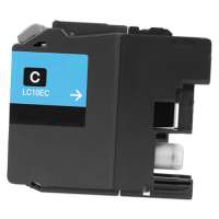 Compatible Brother LC10EC ink cartridge, super high yield, cyan