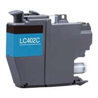 Compatible inkjet cartridge for Brother LC402C - cyan