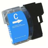 Compatible Brother LC61C ink cartridge, cyan