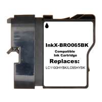 Compatible Brother LC65HYBK ink cartridge, high yield, black