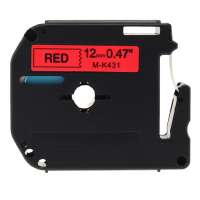 Compatible label tape for Brother M-K431 - black on red
