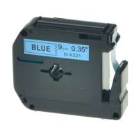 Compatible label tape for Brother M-K521 - black on blue