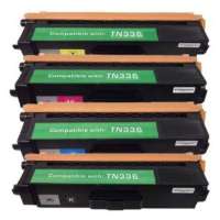 Compatible Brother TN336BK, TN336C, TN336M, TN336Y toner cartridges, 4 pack