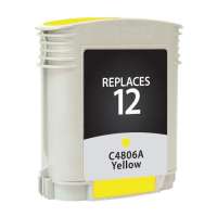 Remanufactured HP 12, C4806A ink cartridge, yellow