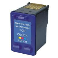 Remanufactured HP 57, C6657AN ink cartridge, tri-color