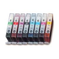 Compatible Canon BCI-6 ink cartridges, 8 pack