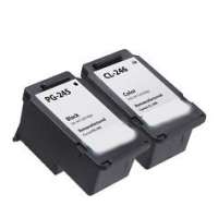 Compatible Canon PG-245, CL-246 ink cartridges, 2 pack