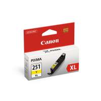 Canon CLI-251Y XL OEM ink cartridge, high yield, yellow