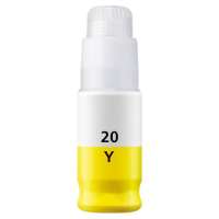 Compatible inkjet bottle for Canon GI-20Y - yellow